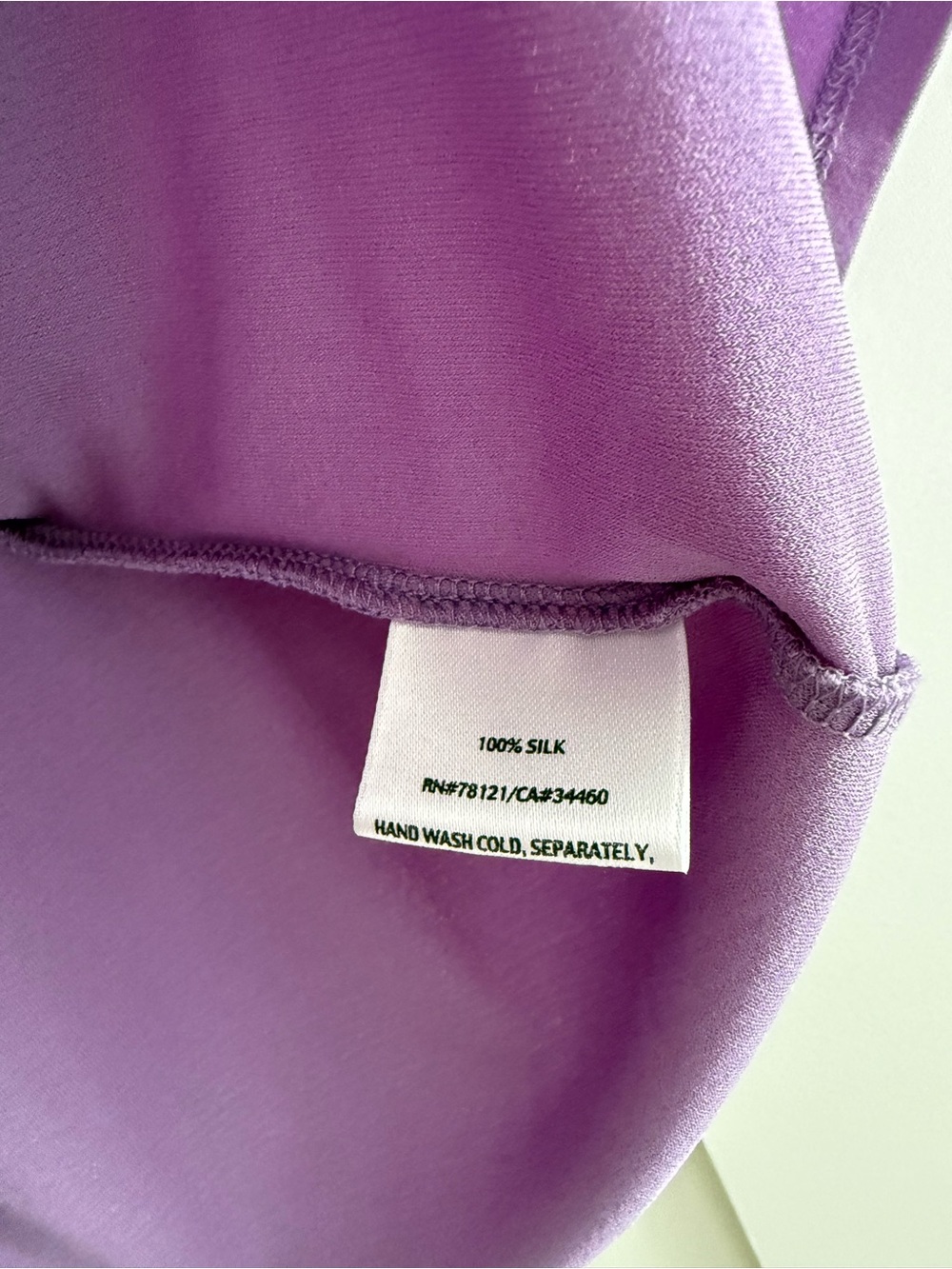 Eileen Fisher Silk Tank Top Shell Lilac Lavender Purple XL NWOT - Picture 3 of 6